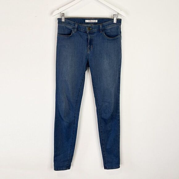 J Brand Mid Rise Super Skinny Stretch Denim Jeans  in Cabo - Picture 1 of 6